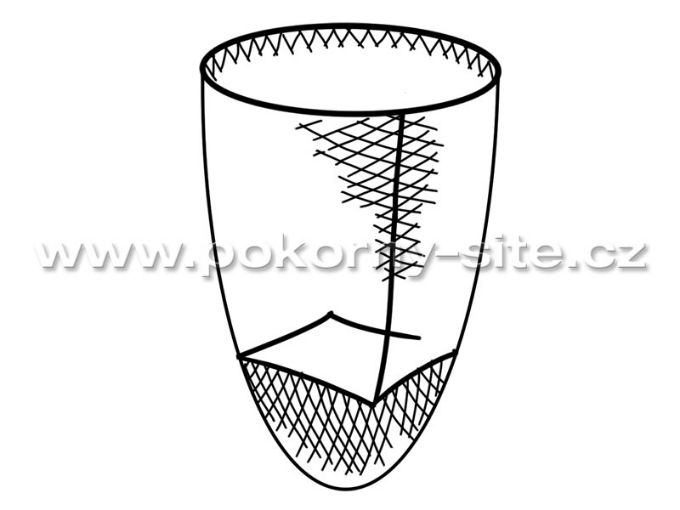 Bild von Stosshamen-Netz, lose, maschinell, montiert, Masche 20 mm